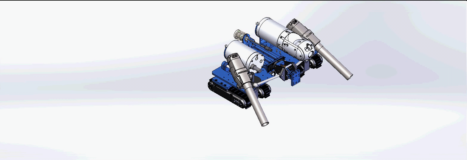 Concept Magnetic Crawler with Cavitation Cleaning